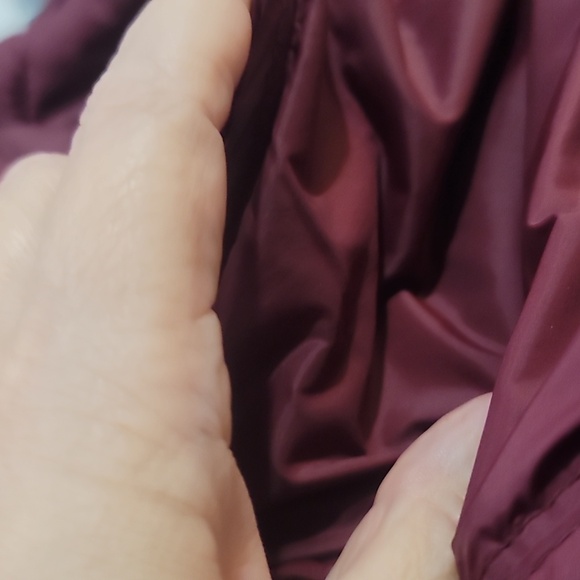 LAURA SCOTT plus size Plum burgundy quilted Puffer Jacket coat 2x - Picture 9 of 11